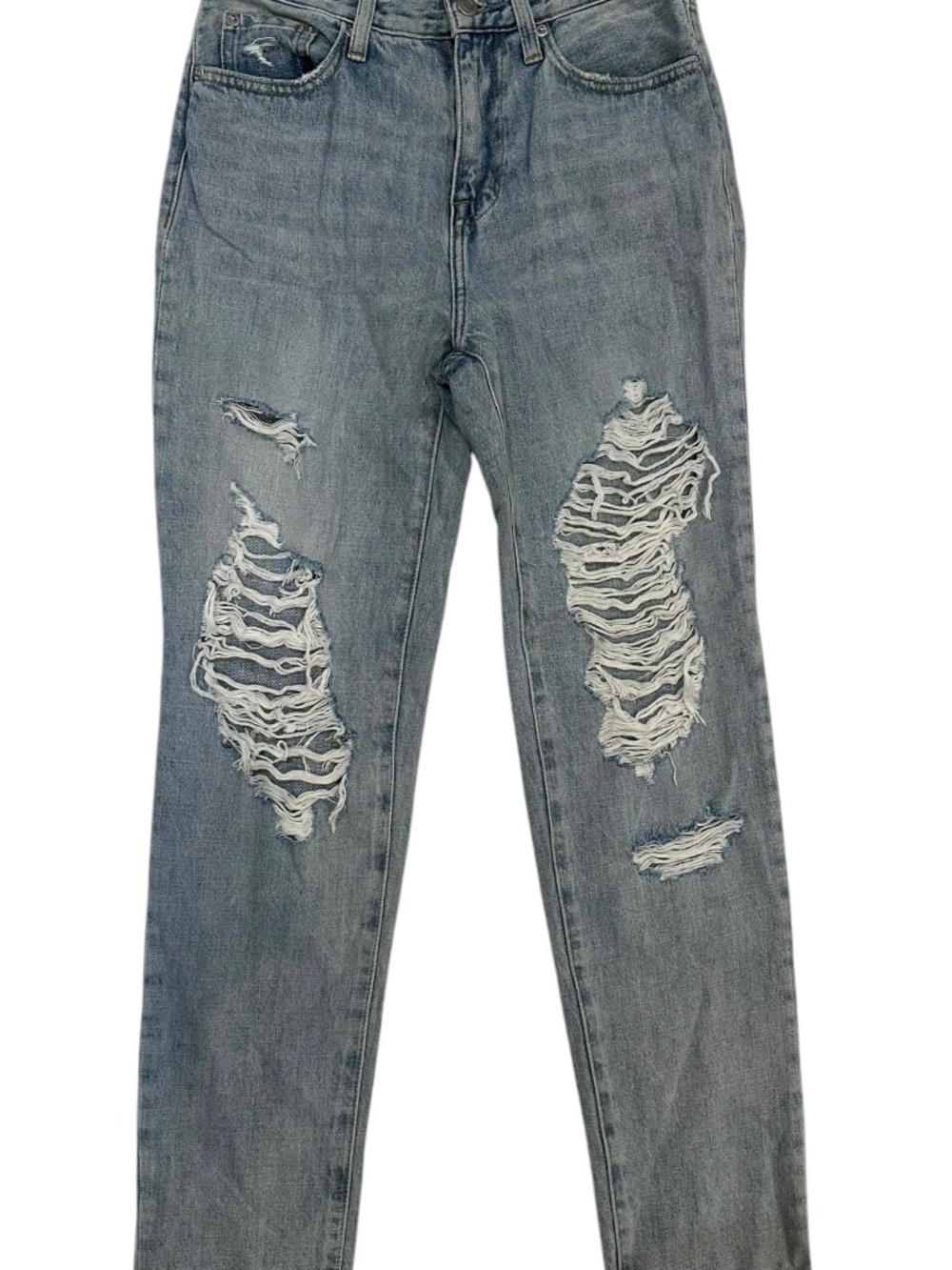 pistola Presley high rise distressed relaxed roller jeans